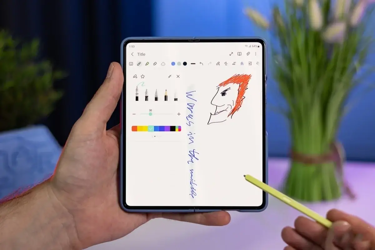 galaxy z fold 5 with s pen